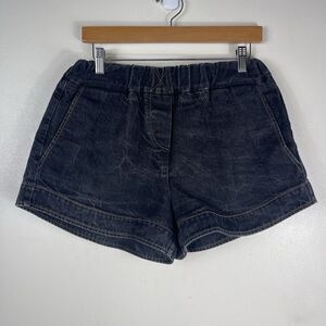 Simon Miller Women's Dark Nyssa Denim Shorts‎ Size Small Elastic Waist Cotton